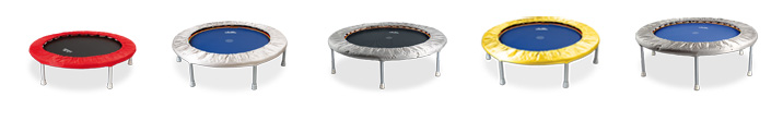 Trimilin trampoline with rubber cabels