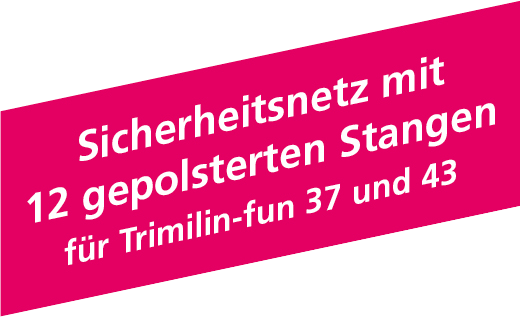 Störer Trimilin-Fun Sicherheitsnetz und gepolsterte Haltestangen